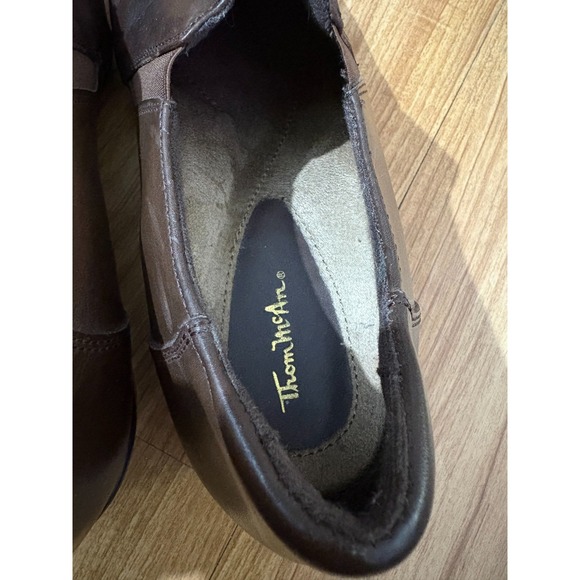 THOM McAN Dress Shoes Deidre Women's Sz 9 Brown Leather Loafer Casual Slip-on - Picture 7 of 10